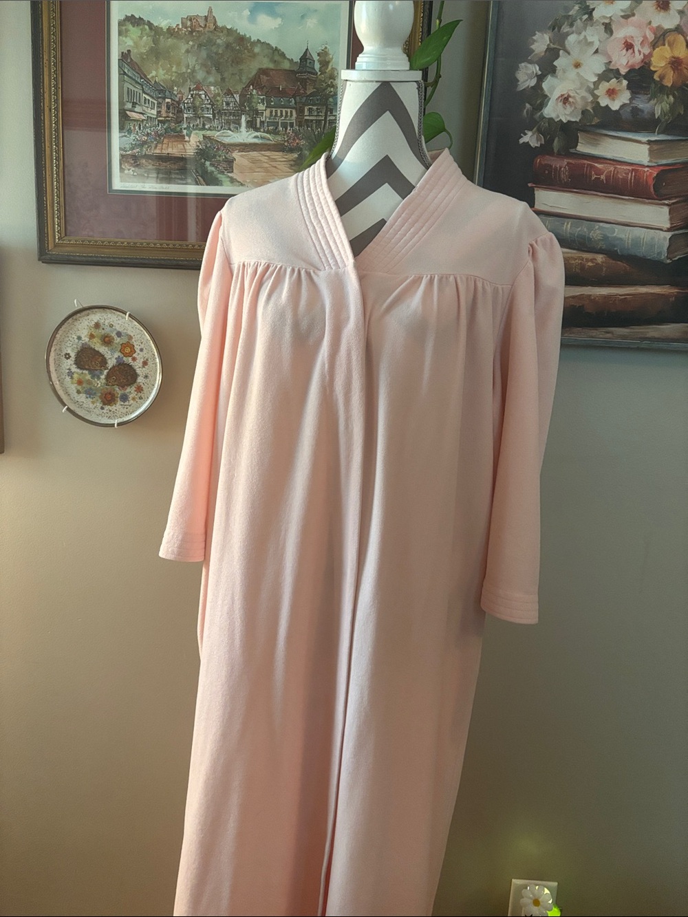 Vanity Fair Pale Pink Long Lounge Robe